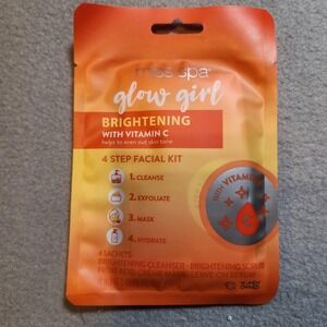 Miss Spa Glow Girl Brightening Vitamin C 4 Step Facial Kit Cleanser Mask Serum